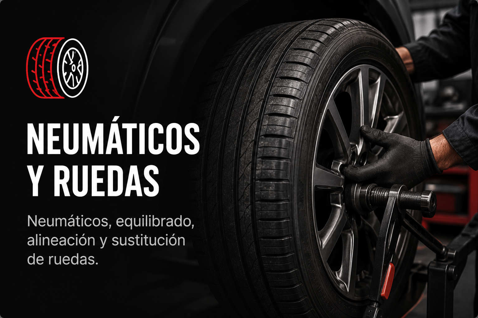 Neumáticos, equilibrado, alineación y sustitución de ruedas